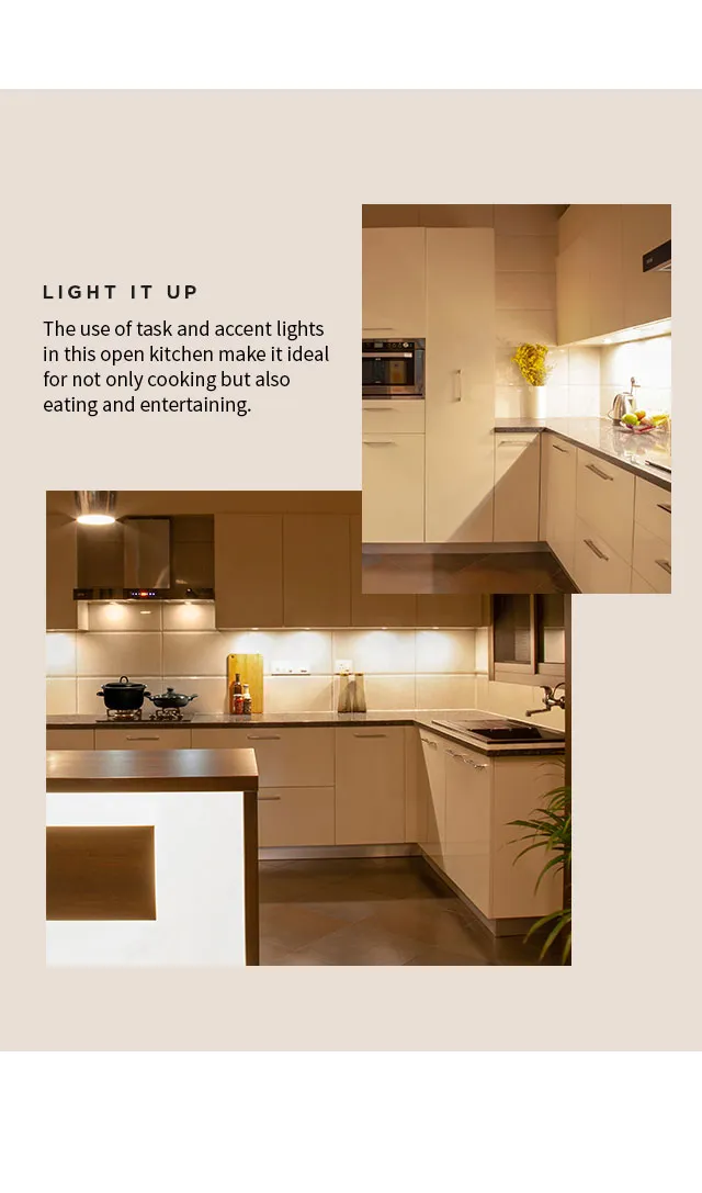Light it up | Light with Style - IFB Modular Kitchen Accent Lighting