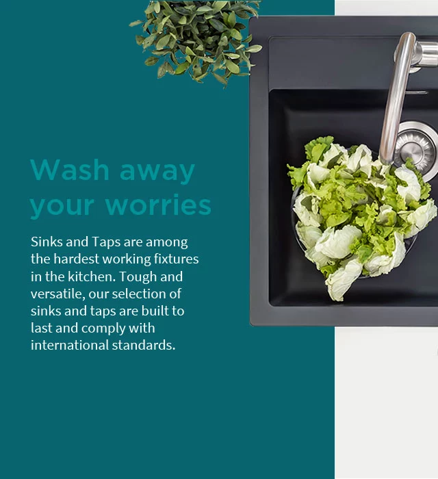 Wash away your worries with IFB Sinks and Taps - IFB Modular Kitchen