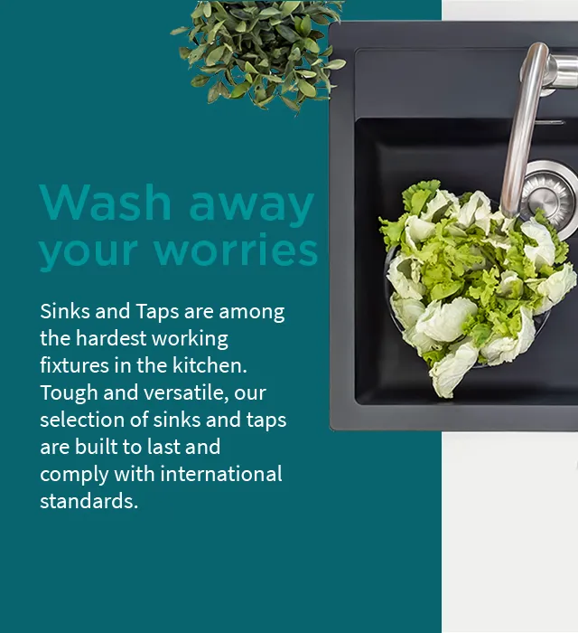 Wash away your worries with IFB Sinks and Taps (Mobile) - IFB Modular Kitchen