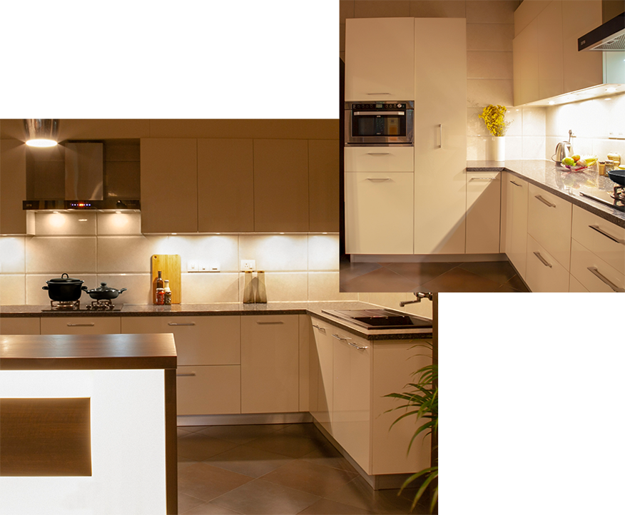 Finished IFB Modular Kitchen Project | Light it Up - IFB Modular Kitchen