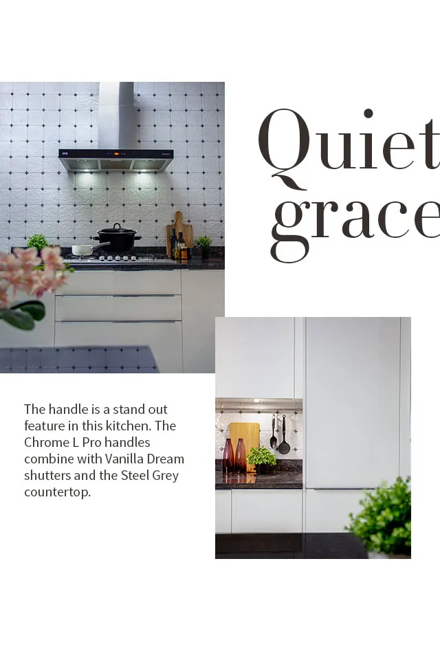 Quiet Grace | Chrome L Pro Kitchen Design - IFB Modular Kitchen