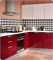 Retro Revival Short Tile | Kitchen Collection - IFB Modular Kitchen