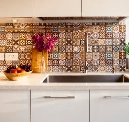 These tiles sure did make the kitchen come alive - Instagram Post - IFB Modular Kitchen